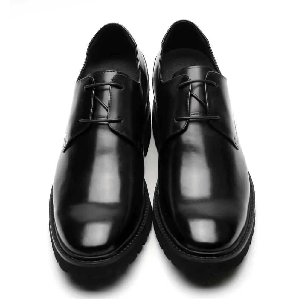 9 CM / 3.54 Inches Taller - CMR CHAMARIPA Elevator Shoes Derby Business Shoes