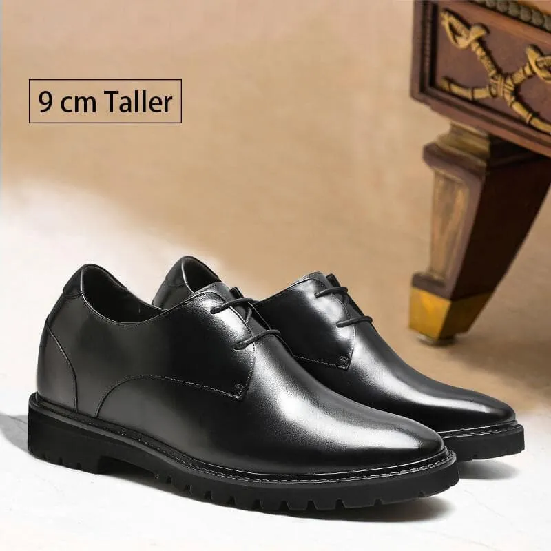 9 CM / 3.54 Inches Taller - CMR CHAMARIPA Elevator Shoes Derby Business Shoes