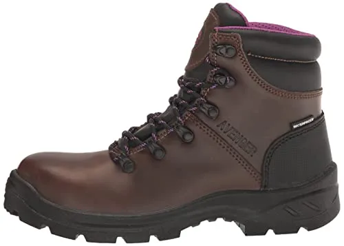 Avenger Work Boots Women's Medium Construction Boot, Brown, 10