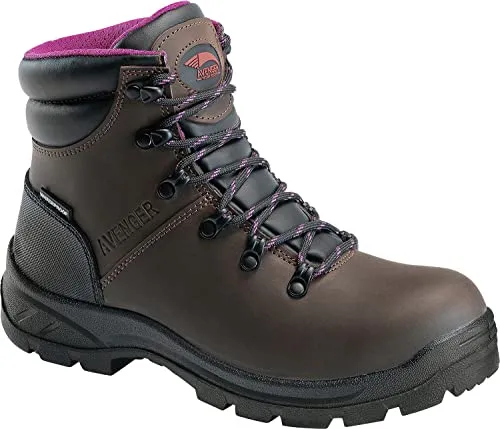 Avenger Work Boots Women's Medium Construction Boot, Brown, 10