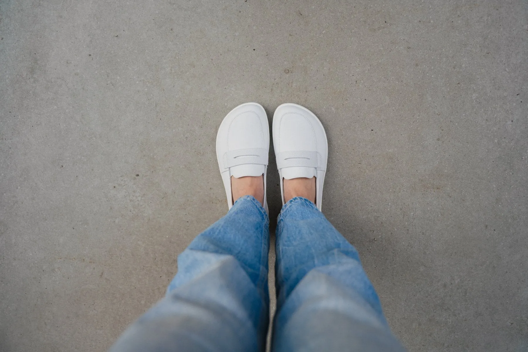 Barefoot Moccasins Be Lenka Buena - All White CLEARANCE