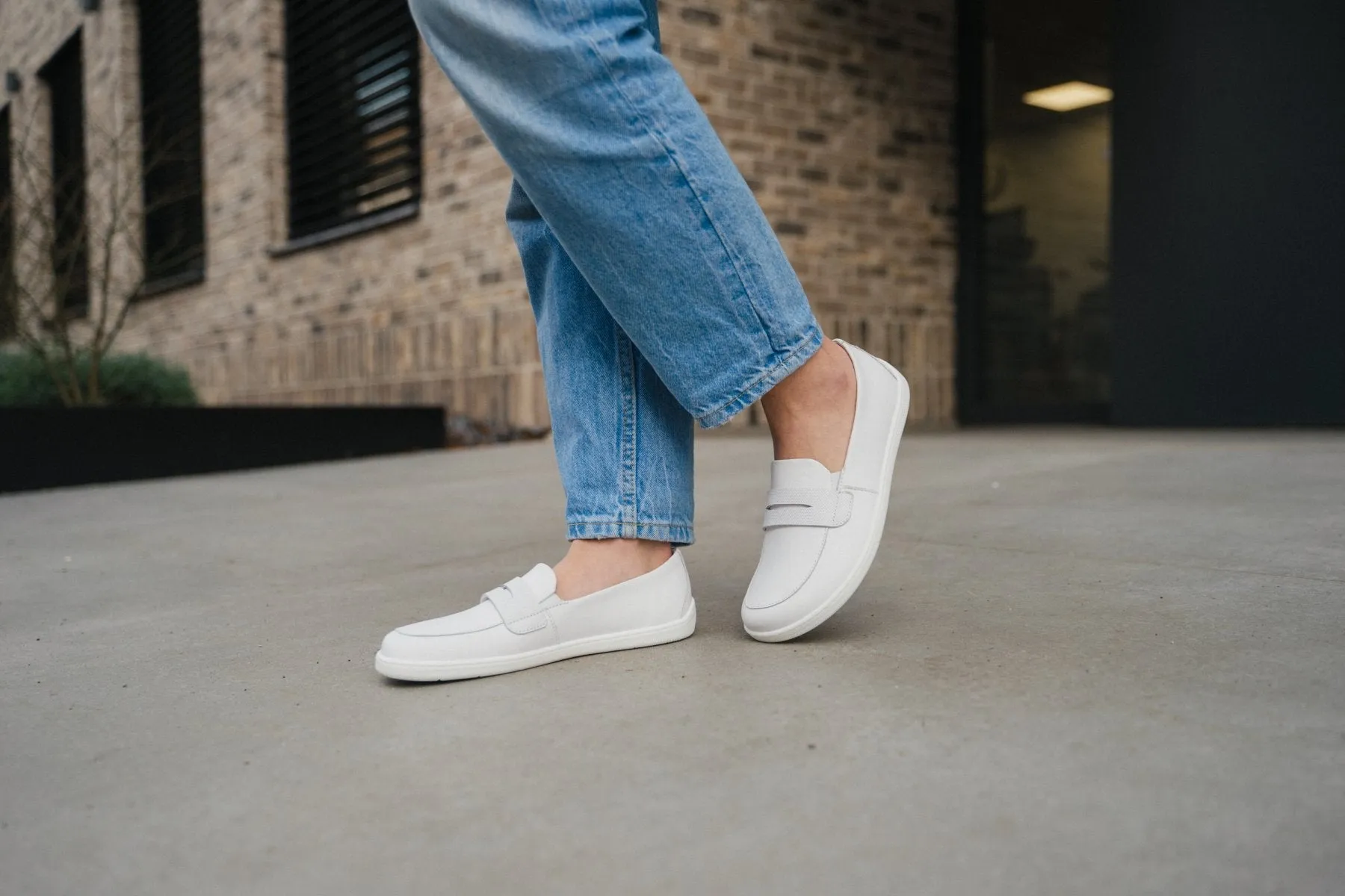 Barefoot Moccasins Be Lenka Buena - All White CLEARANCE