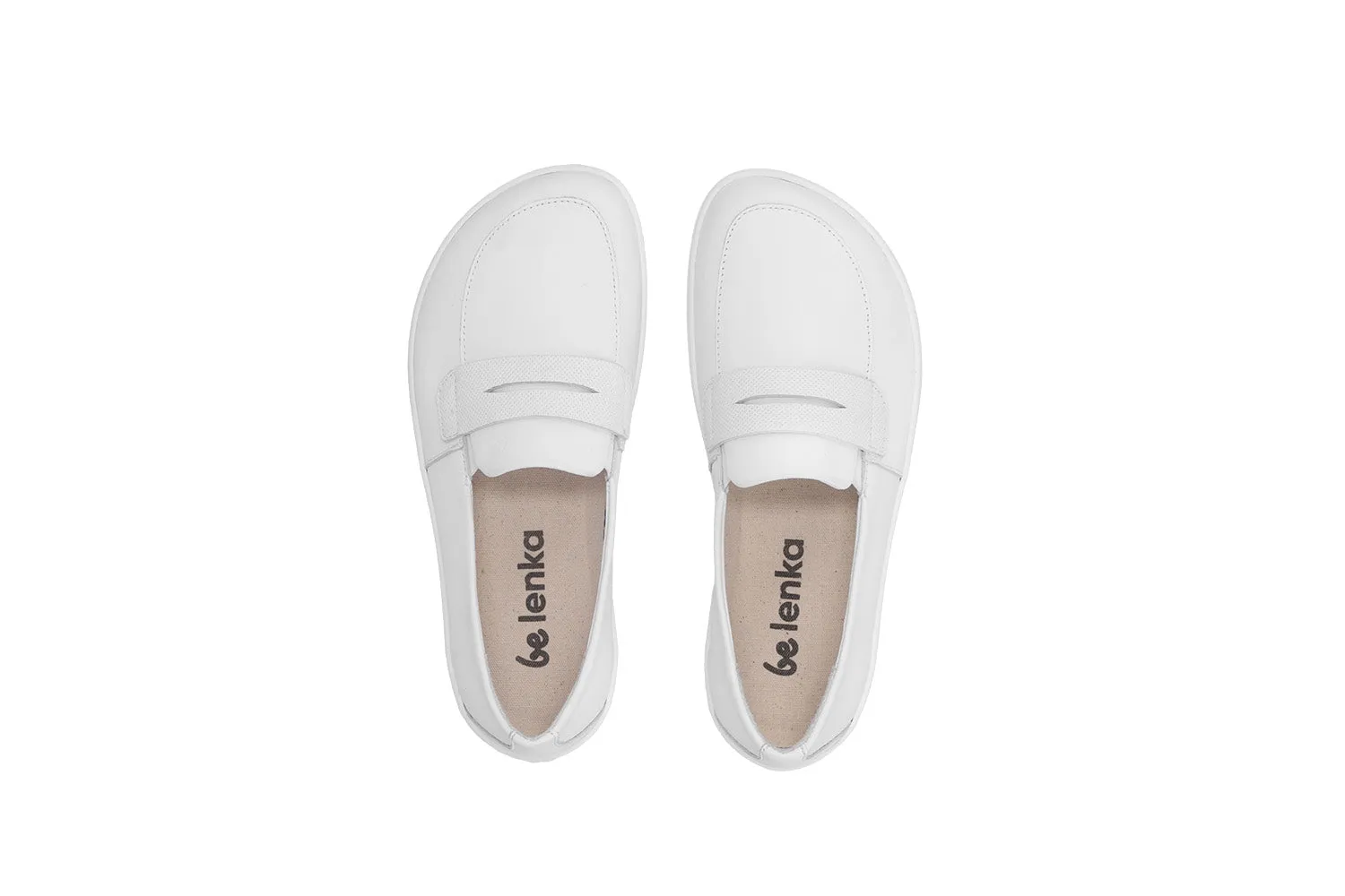 Barefoot Moccasins Be Lenka Buena - All White CLEARANCE