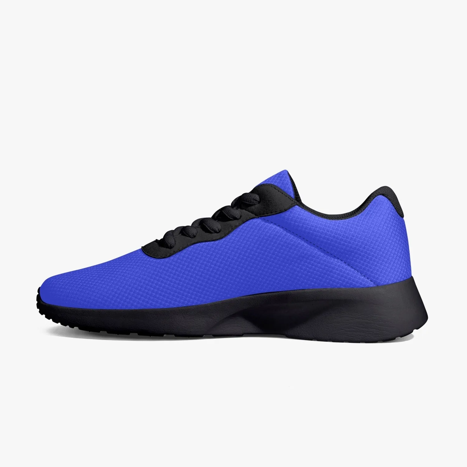 Blue Purple Meshed Unisex Kicks, Soft Solid Color Best Lifestyle Unisex Casual Designer Mesh Running Shoes With Black Soles