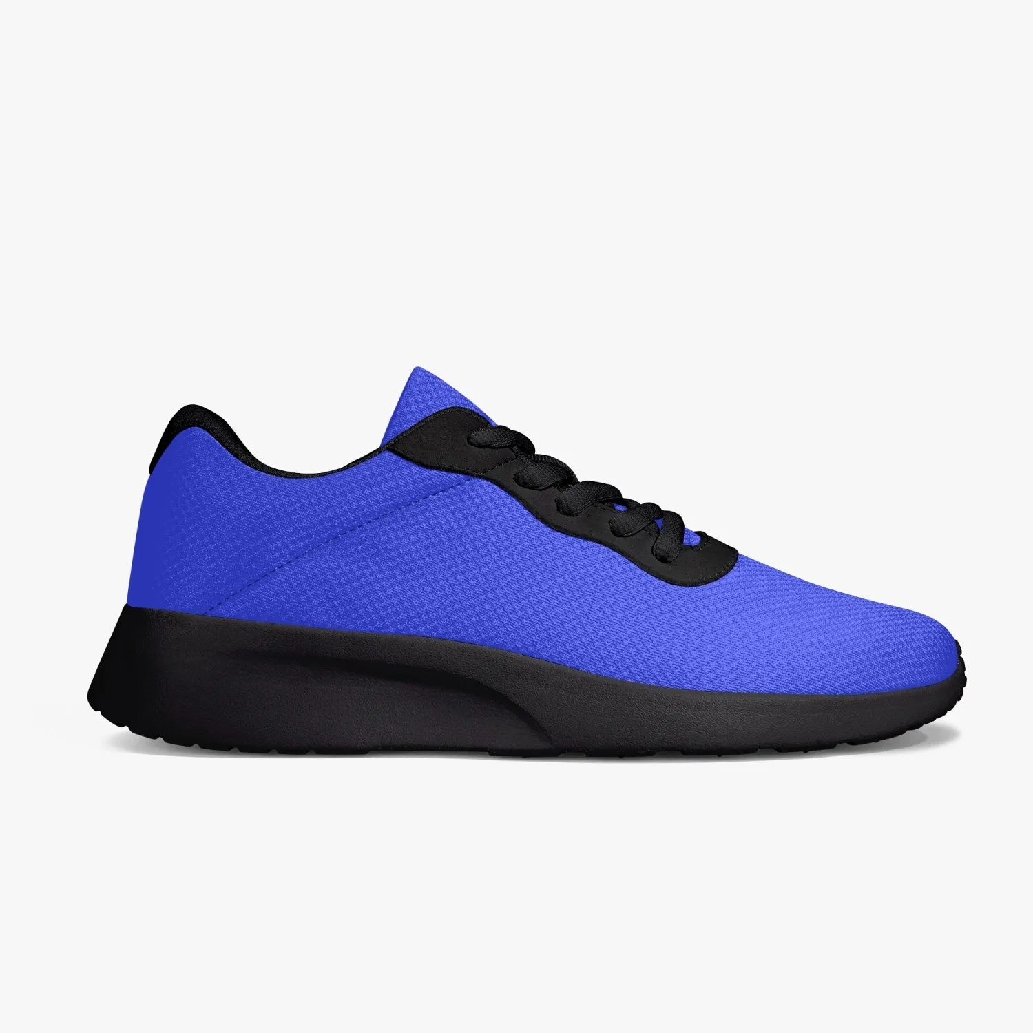 Blue Purple Meshed Unisex Kicks, Soft Solid Color Best Lifestyle Unisex Casual Designer Mesh Running Shoes With Black Soles