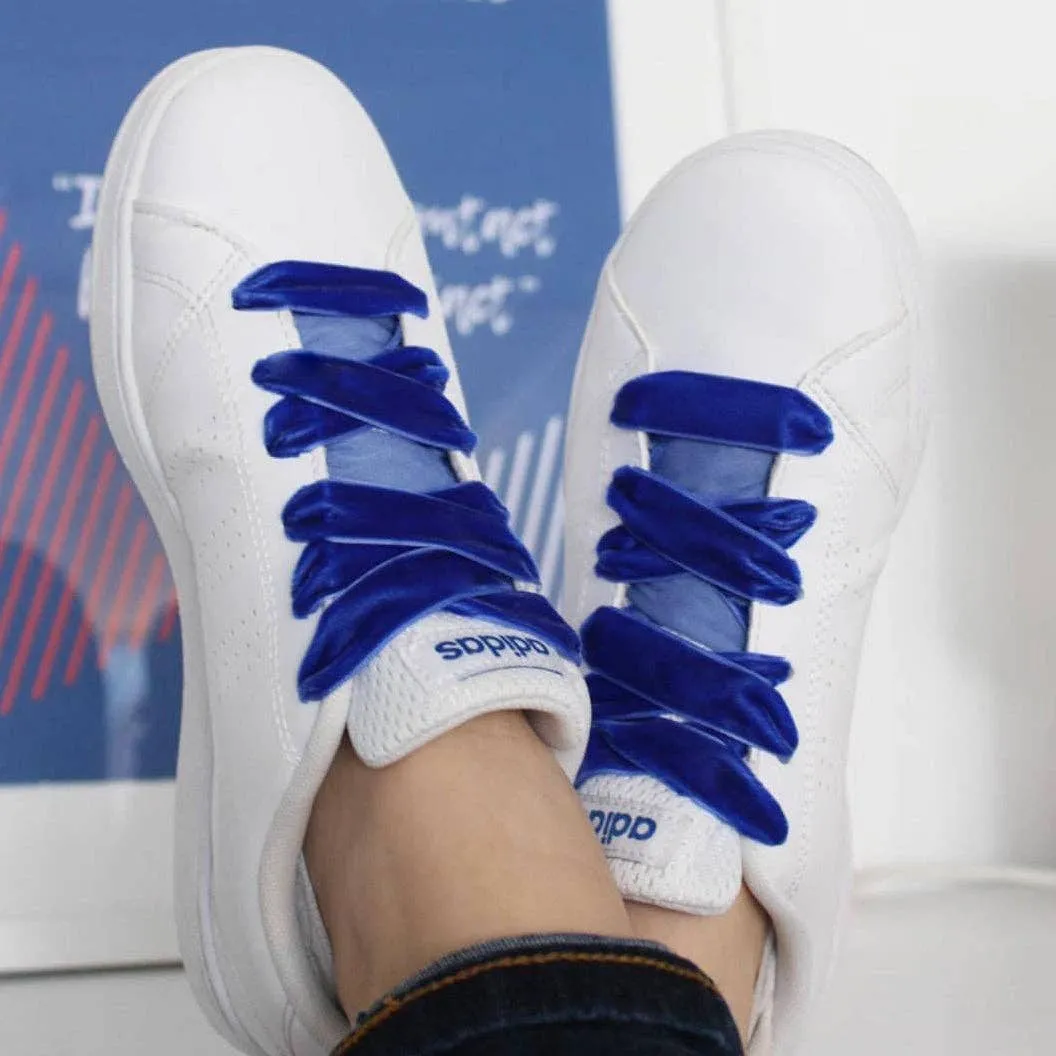 Blue Velvet Shoelaces