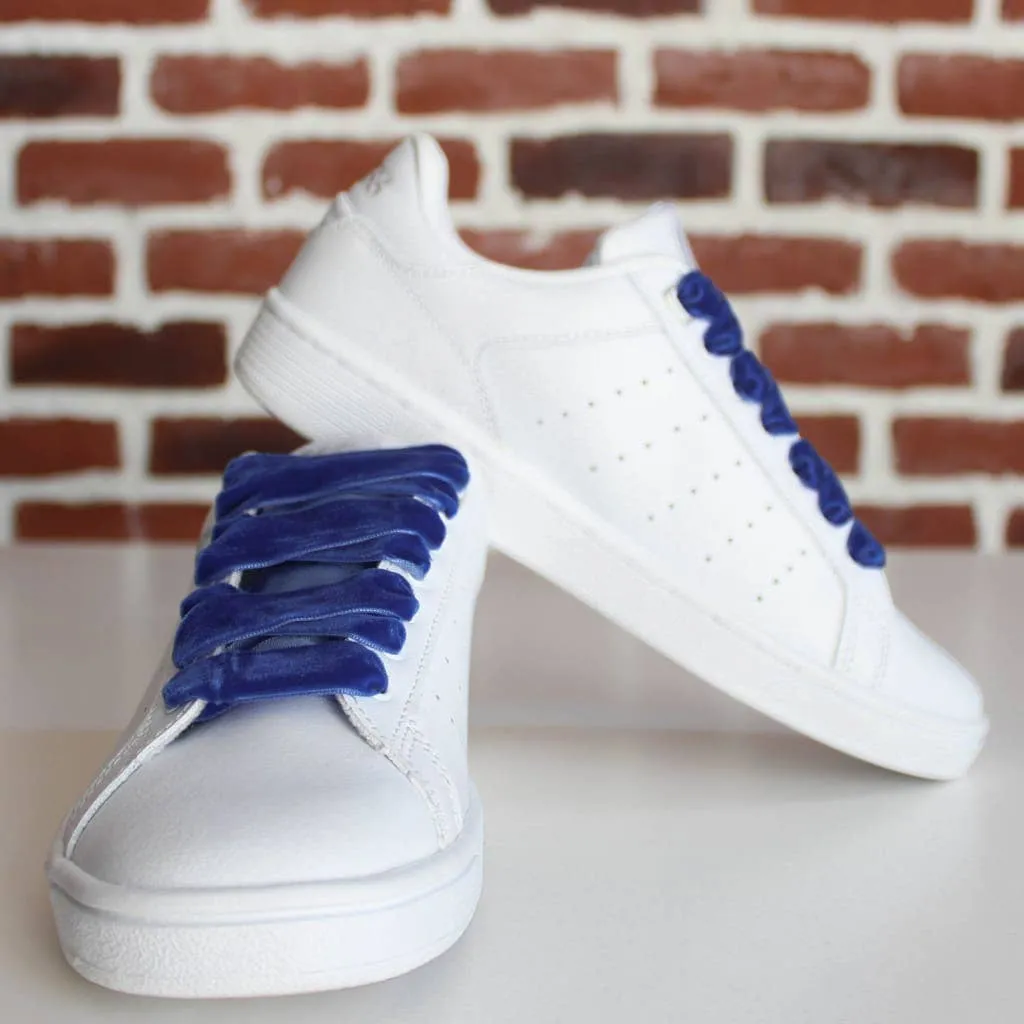 Blue Velvet Shoelaces