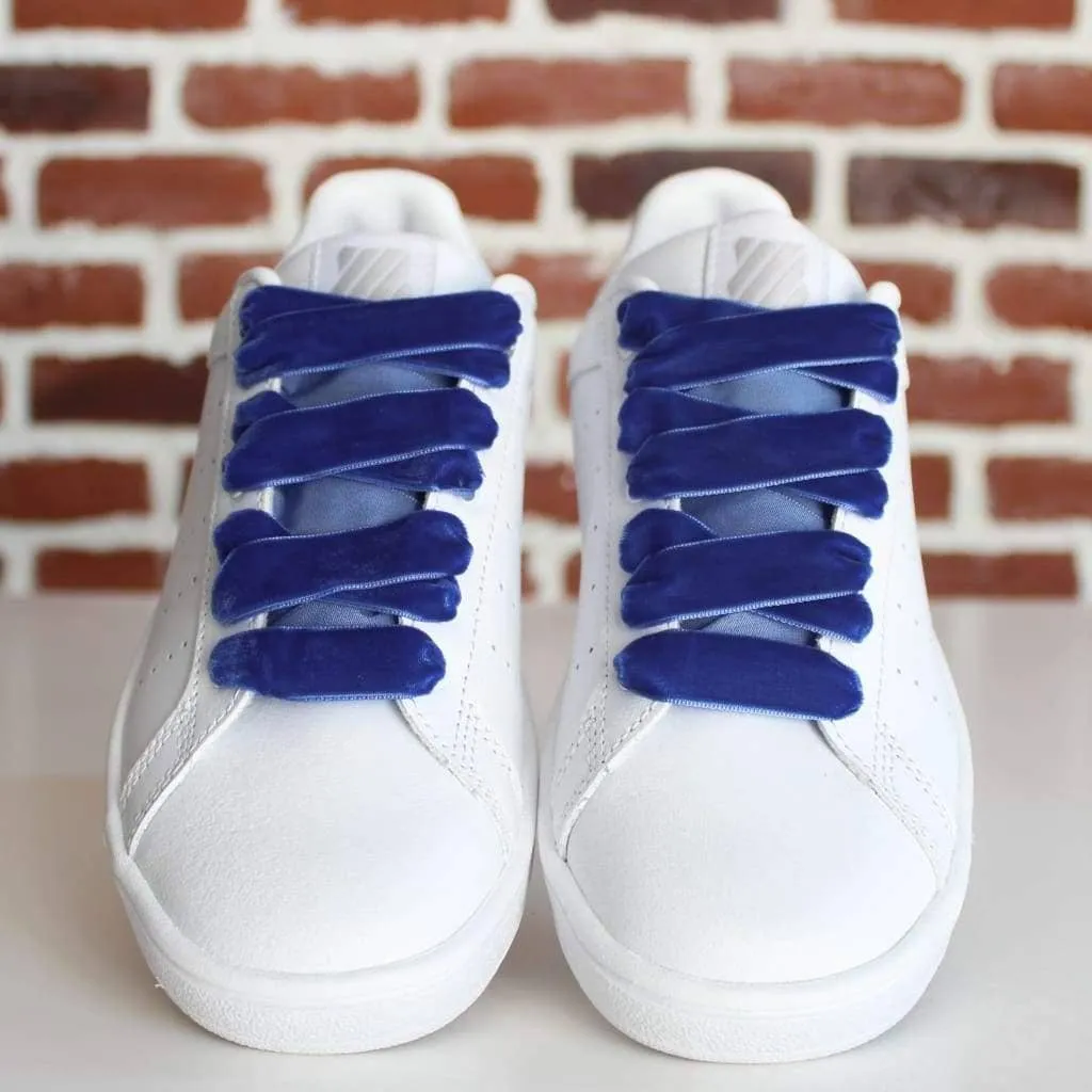 Blue Velvet Shoelaces