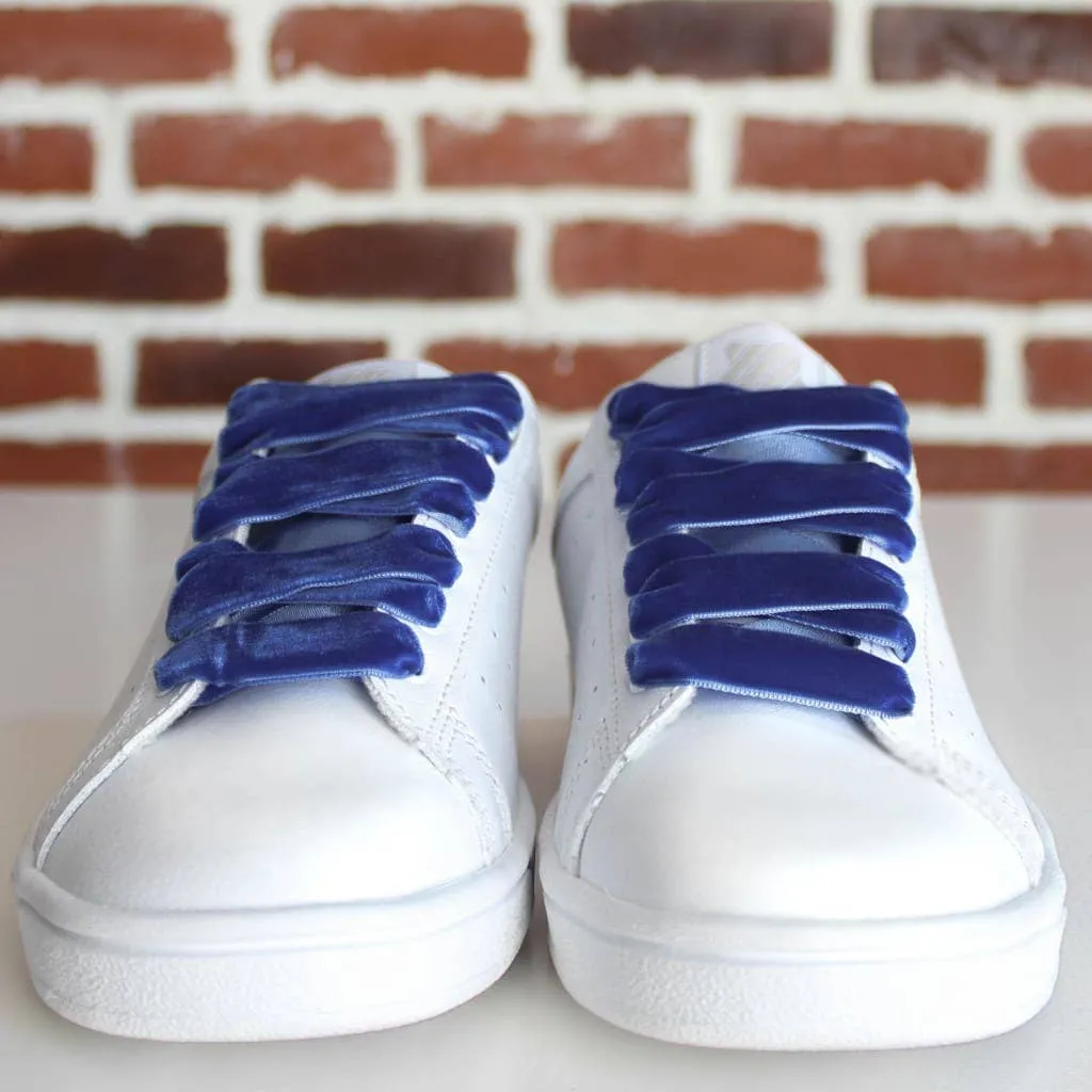 Blue Velvet Shoelaces