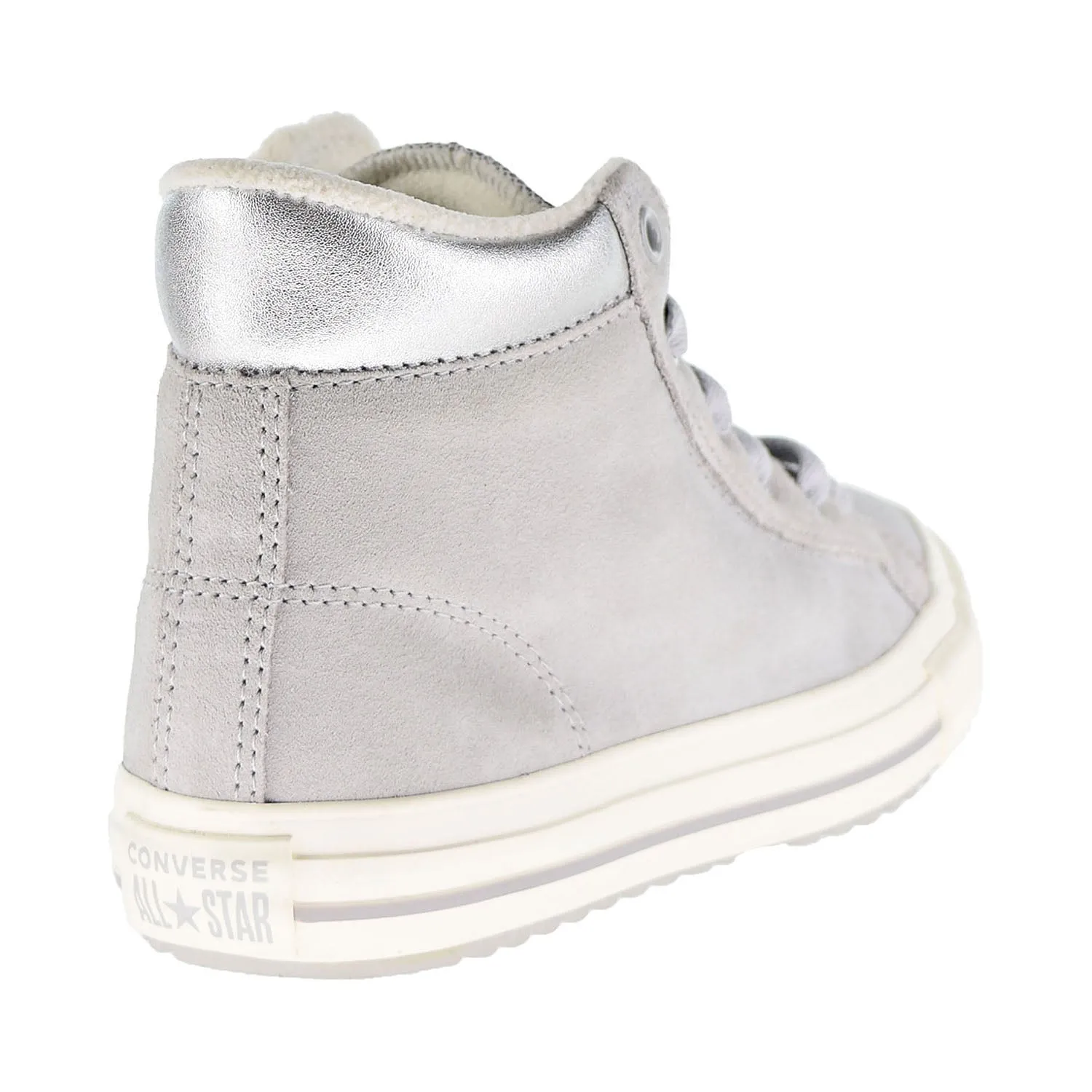 Converse Chuck Taylor All Star PC Boot Hi Kids' Shoes Ash Grey-Pure Silver