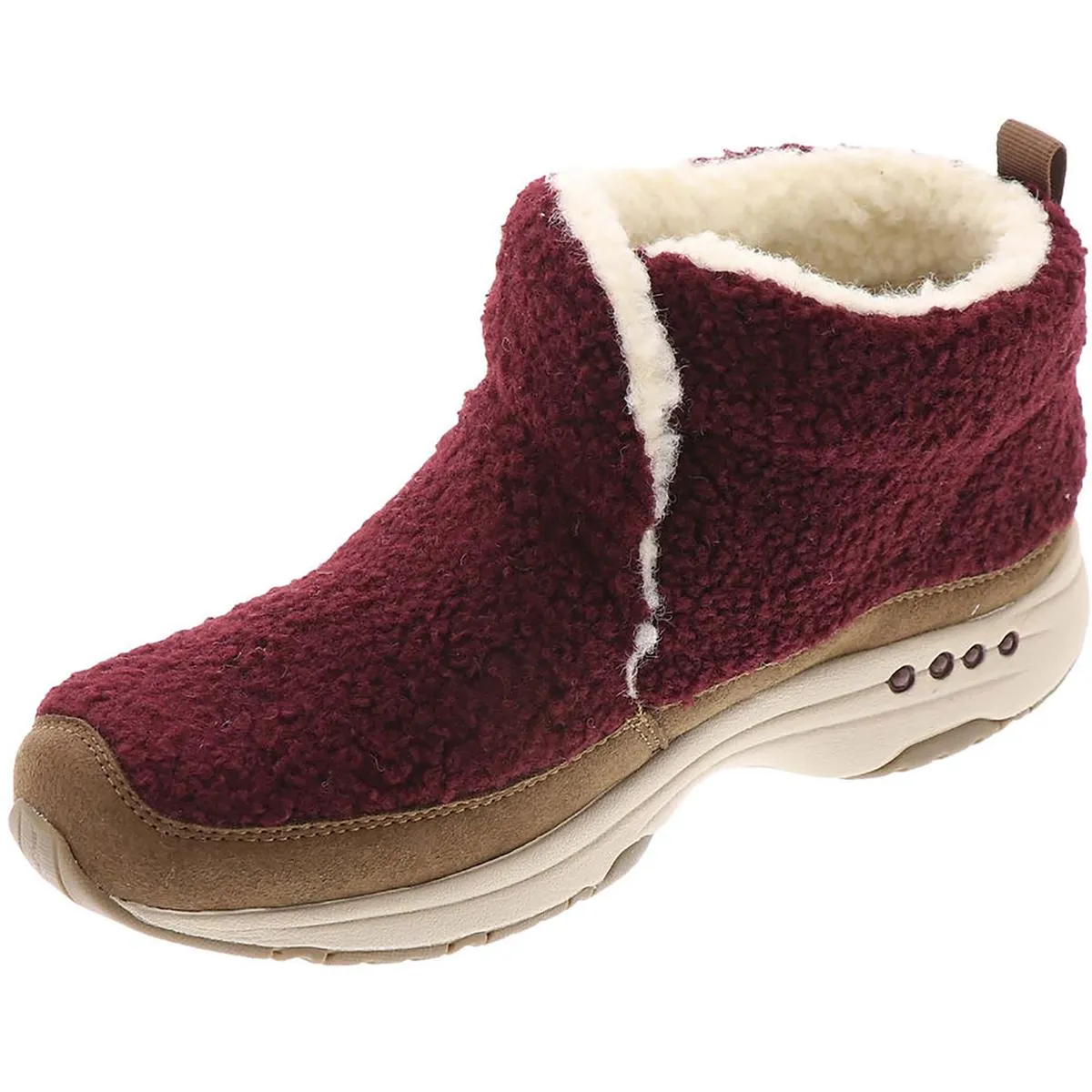 Easy Spirit Womens Trippin Faux Fur Cozy Ankle Boots