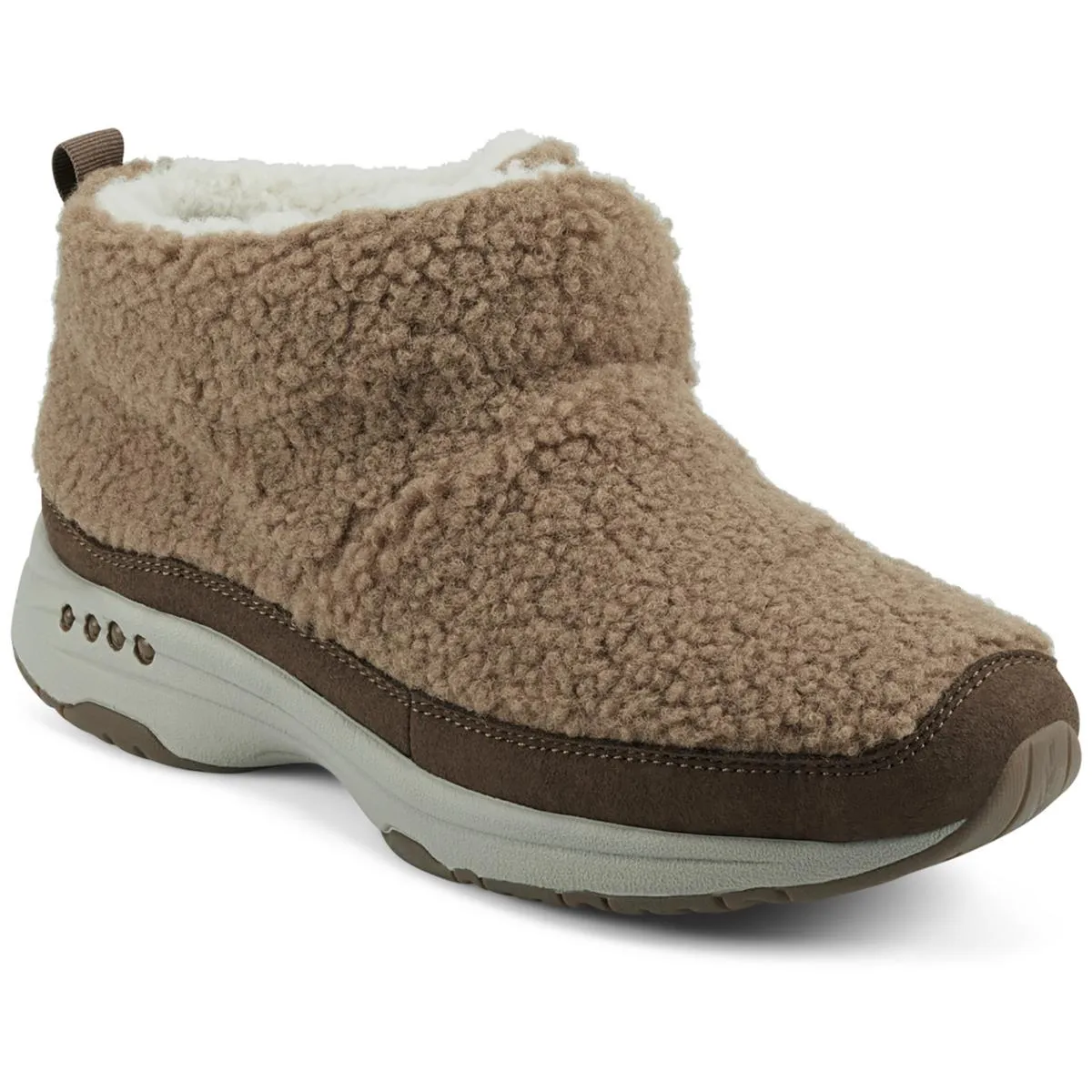 Easy Spirit Womens Trippin Faux Fur Cozy Ankle Boots