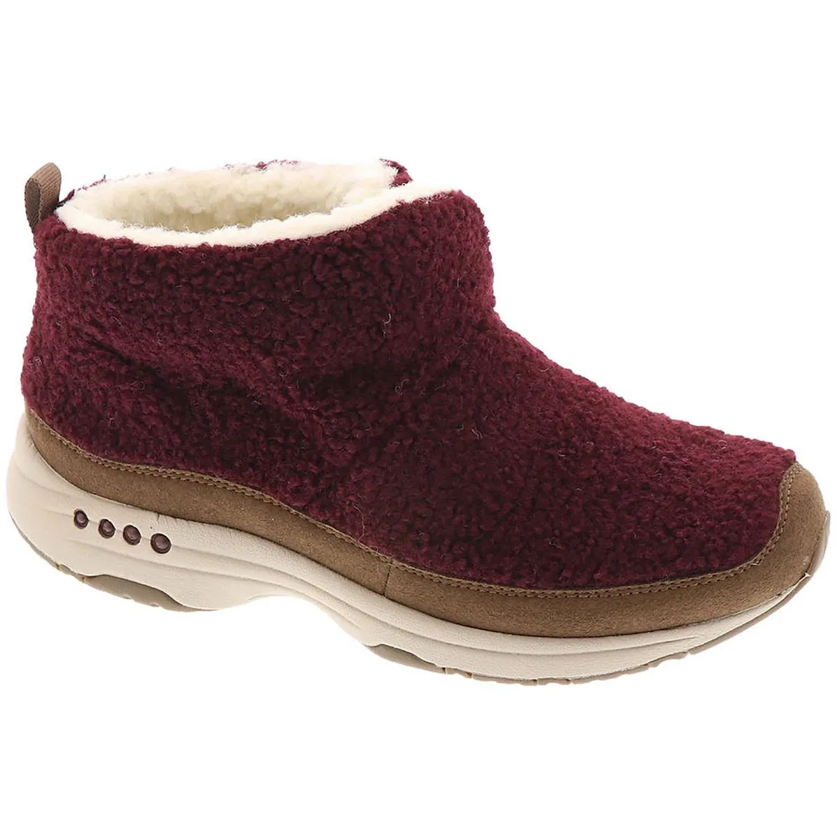 Easy Spirit Womens Trippin Faux Fur Cozy Ankle Boots