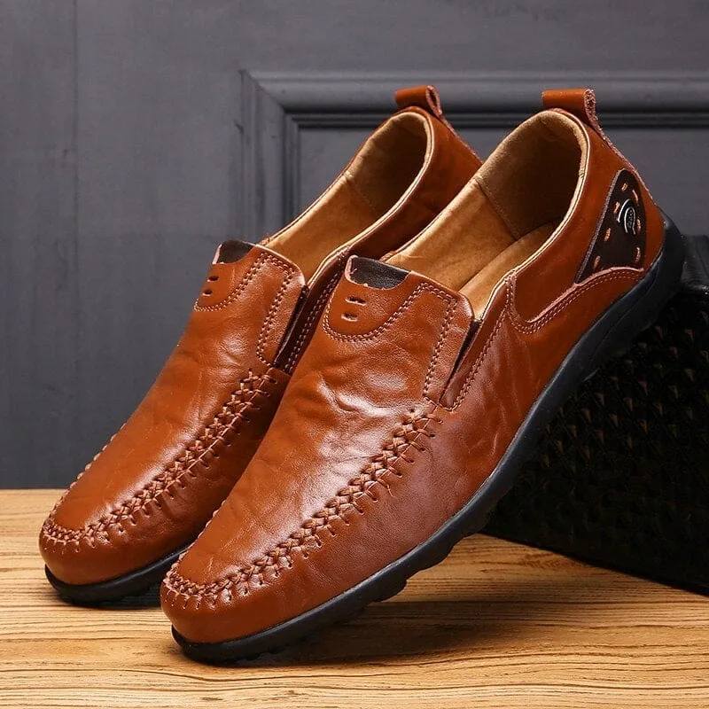 High Quality Genuine Leather Shoes Men Casual Moccasins