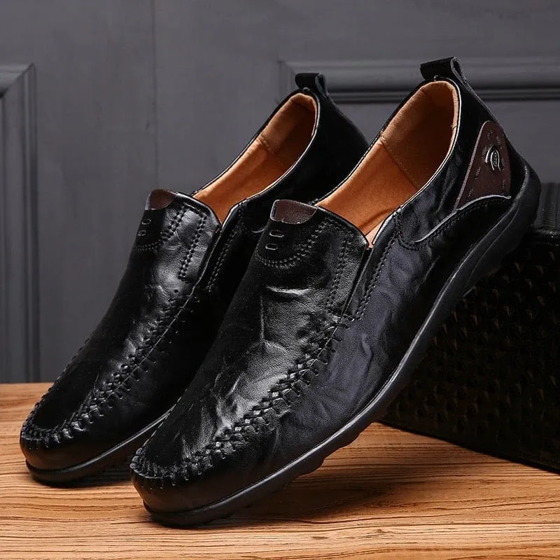 High Quality Genuine Leather Shoes Men Casual Moccasins