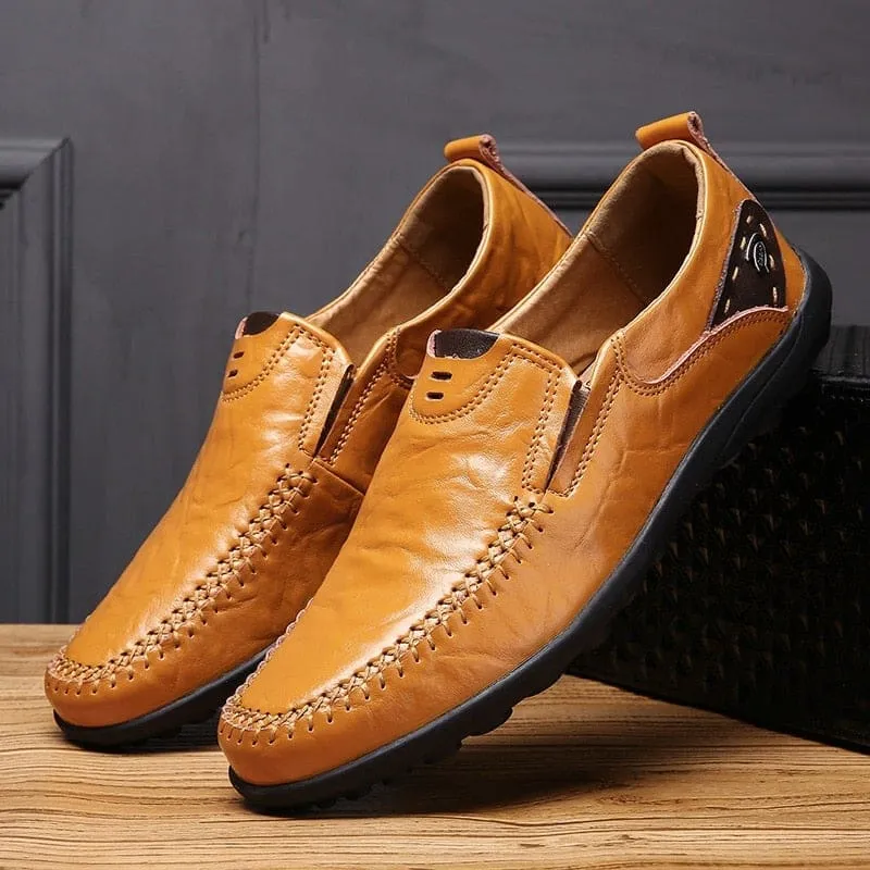 High Quality Genuine Leather Shoes Men Casual Moccasins