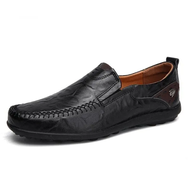 High Quality Genuine Leather Shoes Men Casual Moccasins