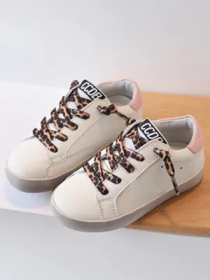 Just Fab Leopard Lace Sneakers By Liv and Mia