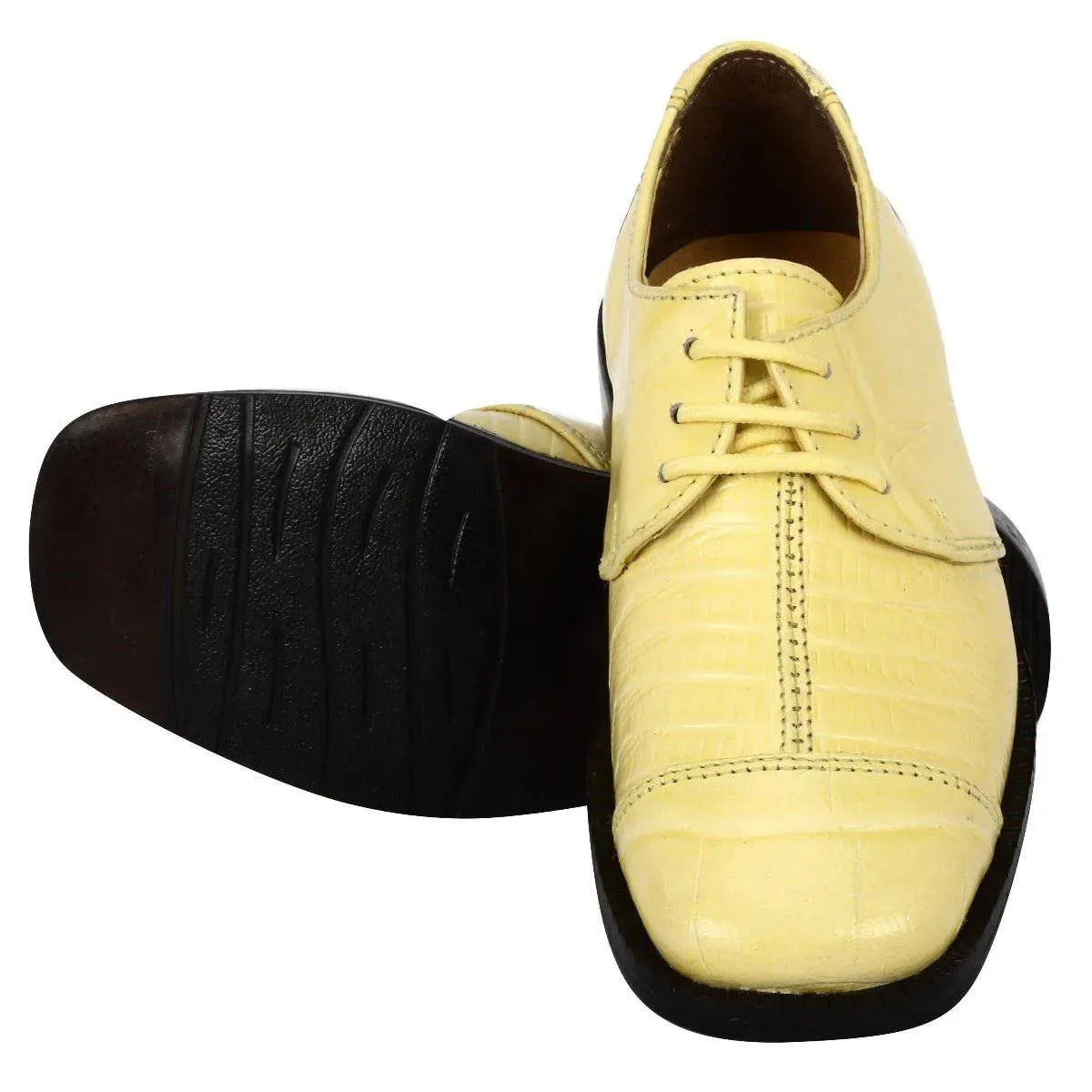 Kids Leather Oxford Dress Shoes