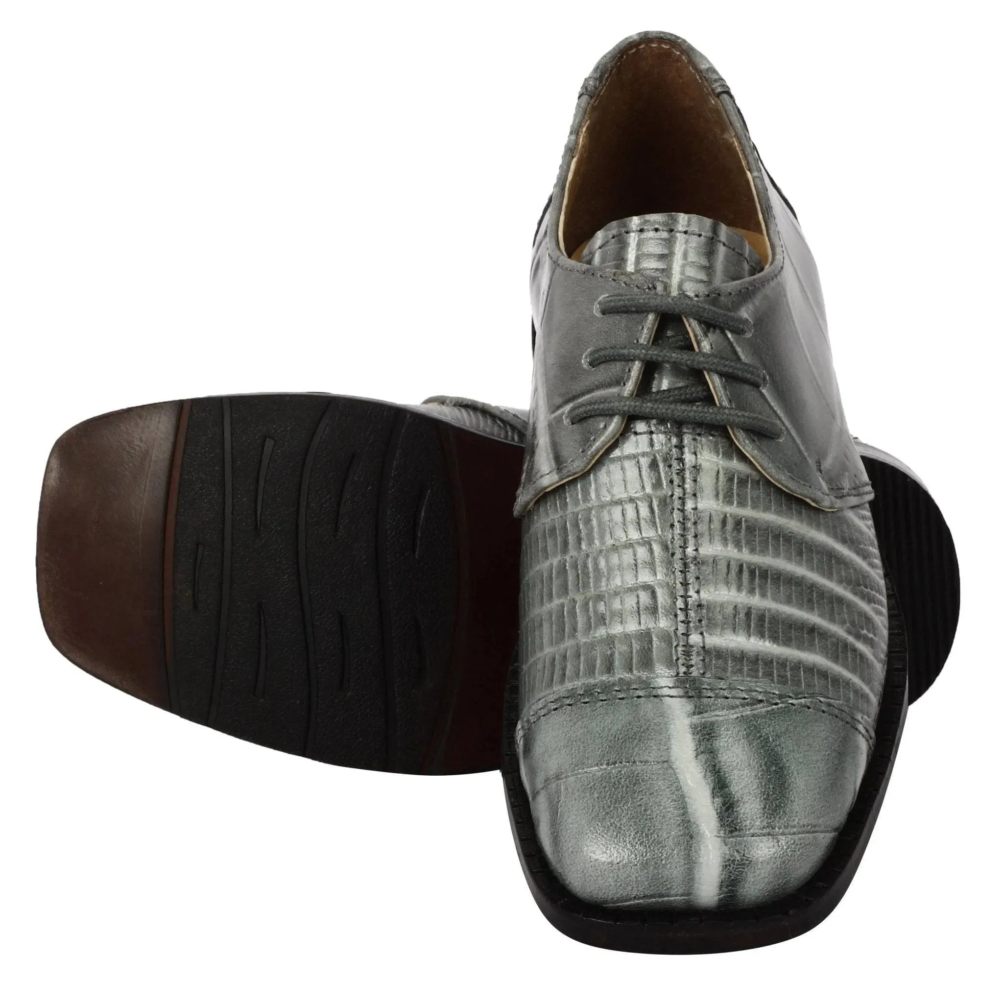 Kids Leather Oxford Dress Shoes