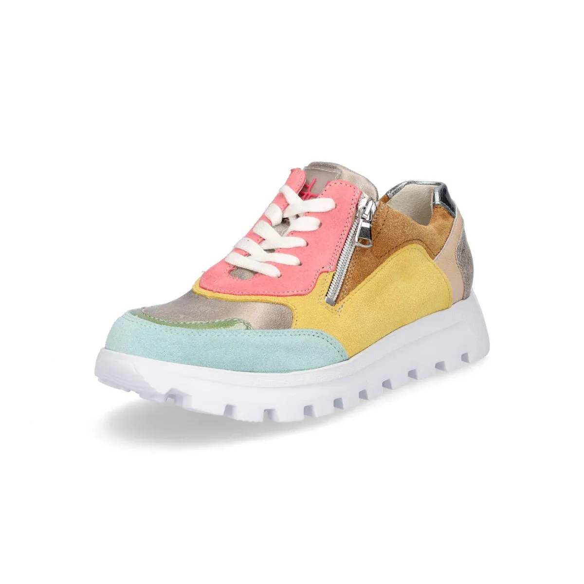 Ladies Waldlaufer Trainers Pink Multi H Fit Ajala 993004 908 129