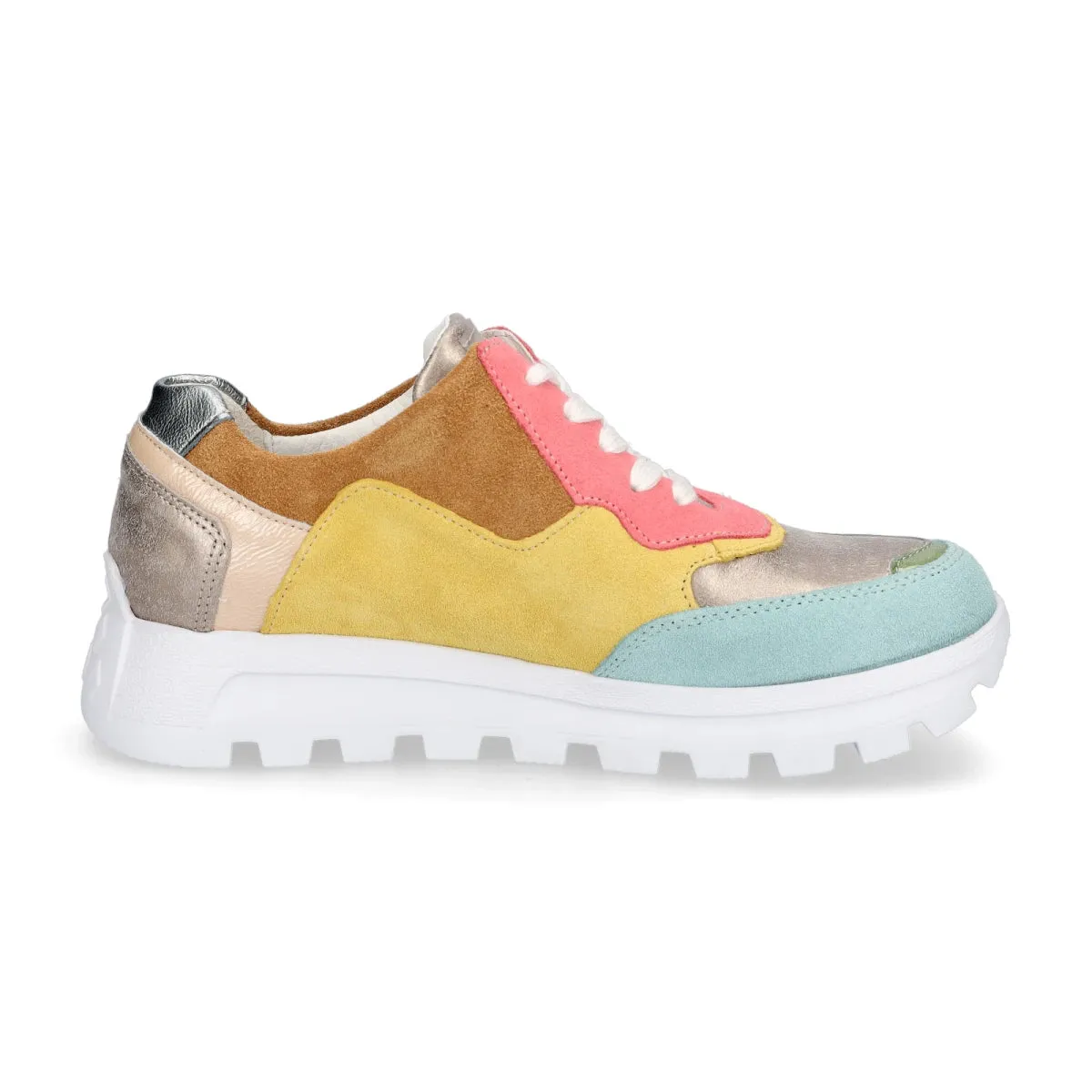 Ladies Waldlaufer Trainers Pink Multi H Fit Ajala 993004 908 129