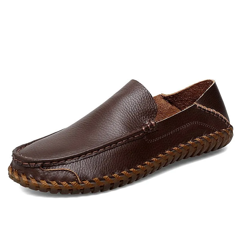 Leather Breathable Outdoor Men Loafers