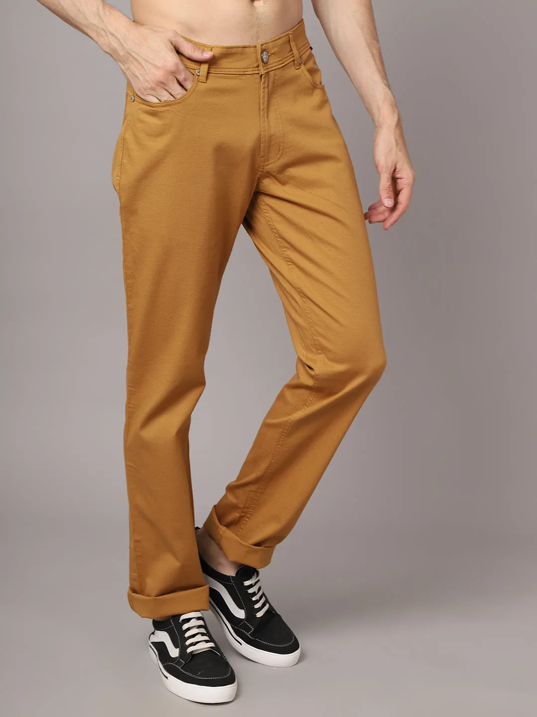 Mens Khaki Trouser