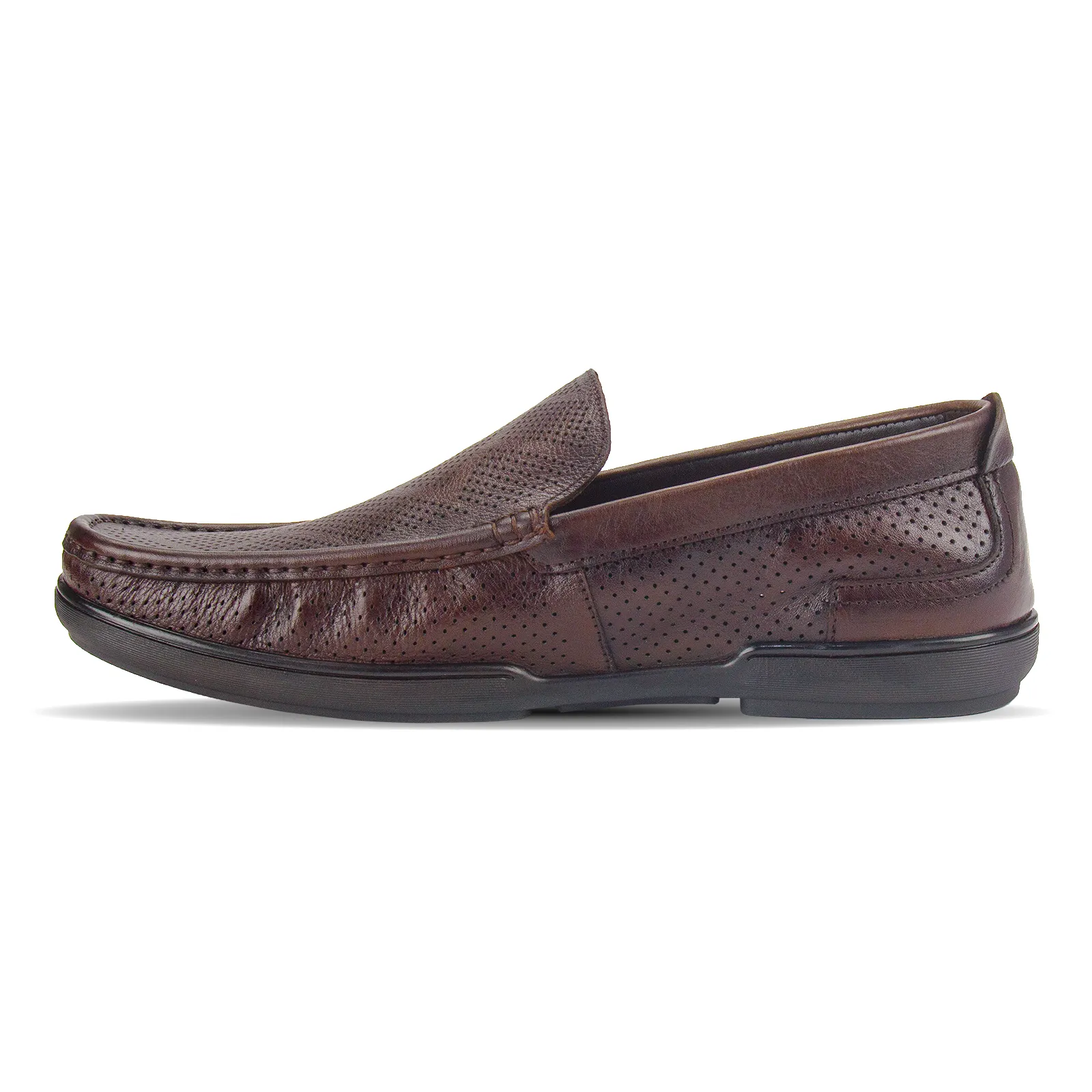 Men's Mono-tone Leather Slip-on Loafer