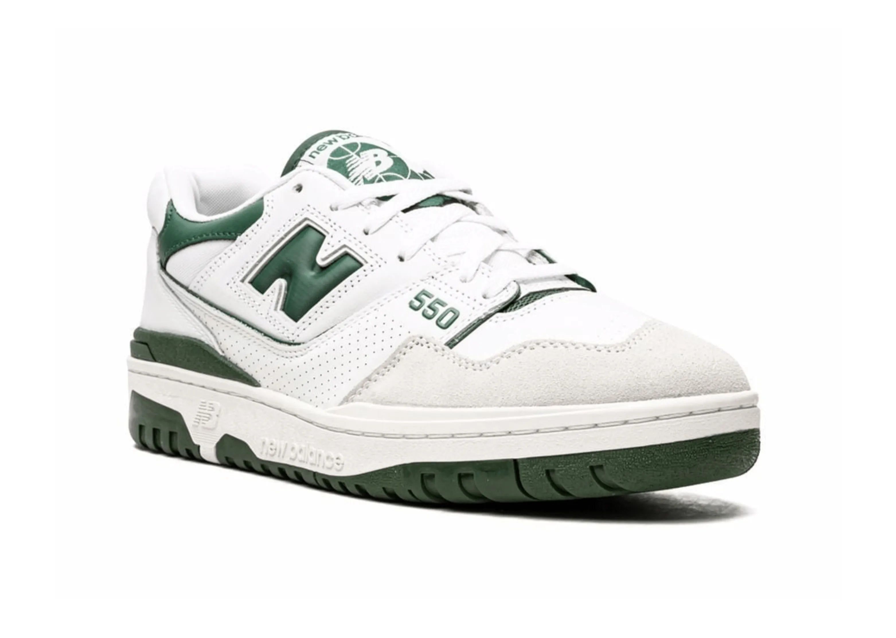 New Balance 550 White Forest Green