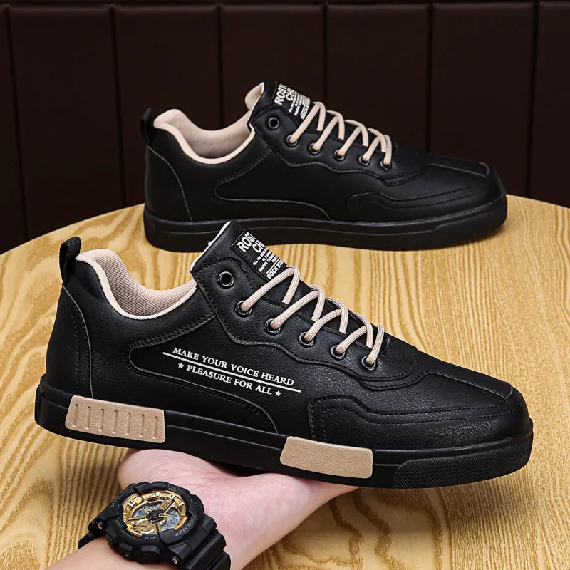 New Youth Casual Sports Small White Board Shoes Men  Spring Breathable Students All-match Trendy Shoes