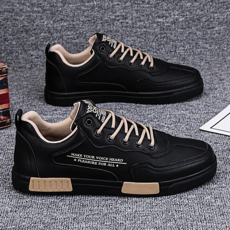 New Youth Casual Sports Small White Board Shoes Men  Spring Breathable Students All-match Trendy Shoes