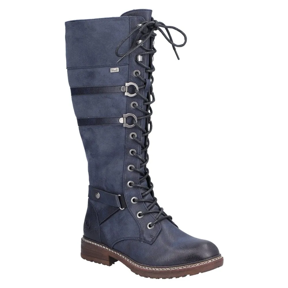 Rieker Womens High-Leg Boot  94732-14 Blue