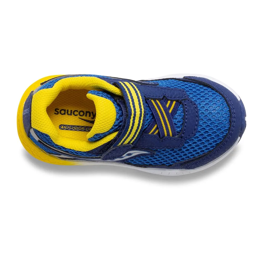 Saucony Blue/Yellow Ride 10 Jr Toddler Sneaker