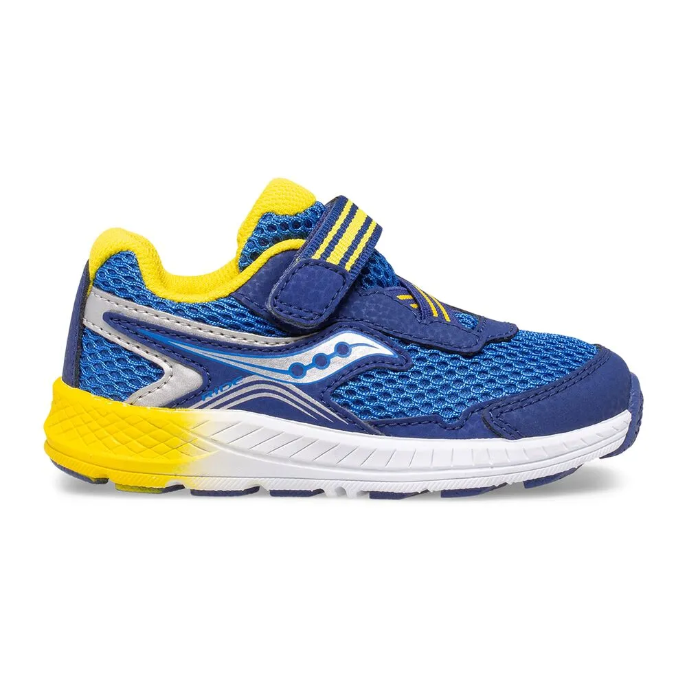 Saucony Blue/Yellow Ride 10 Jr Toddler Sneaker