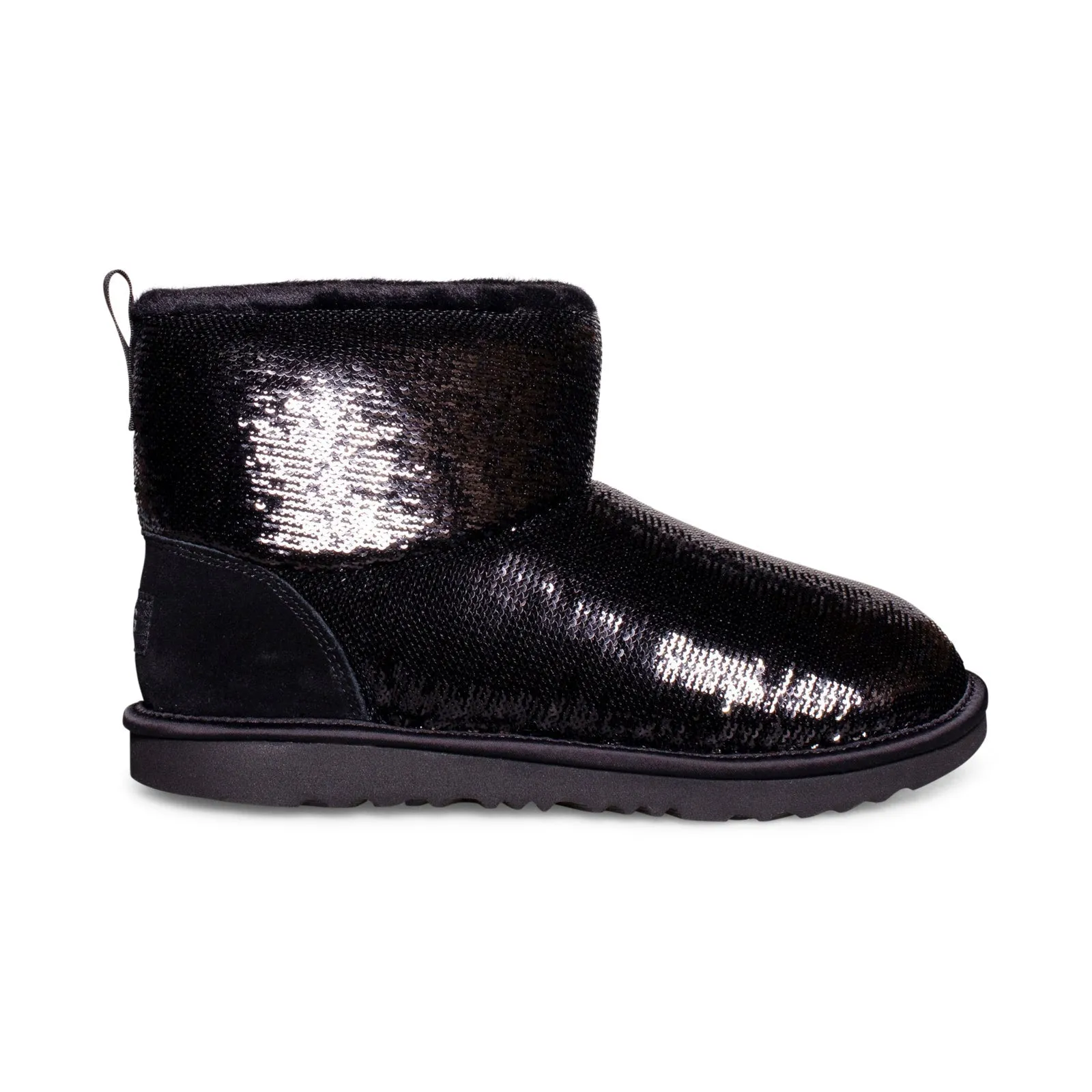 UGG Classic Mini Mirror Ball Black Boots - Women's