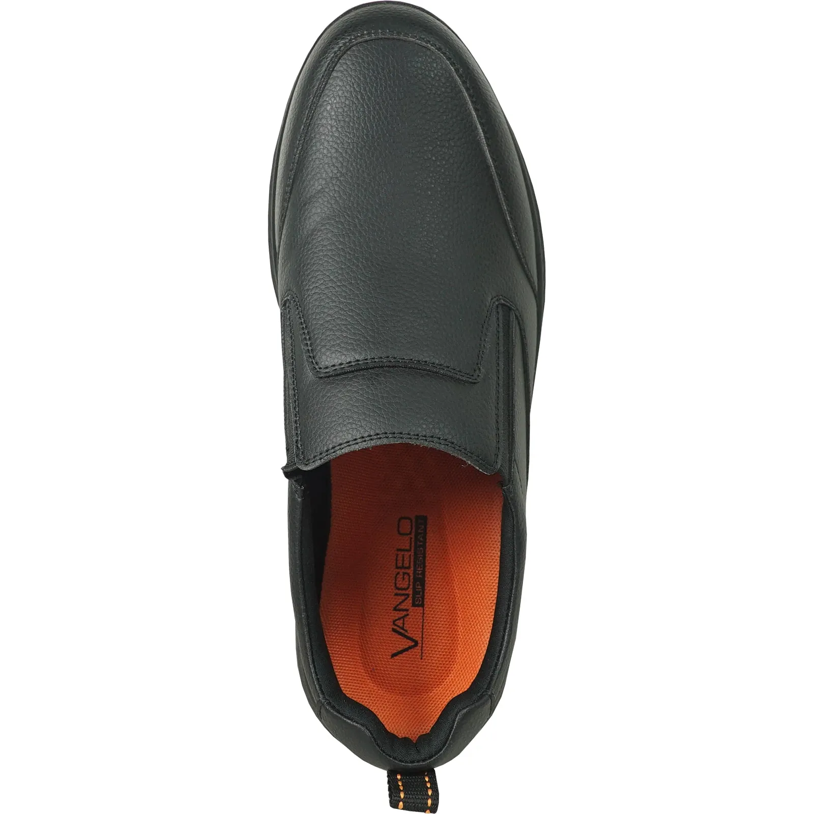 VANGELO Men Slip Resistant Shoe JIMMY-3 Black  - Wide Width Available