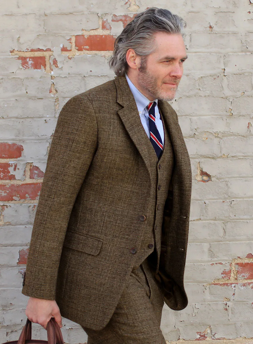 Vintage Glasgow Brown Tweed Suit