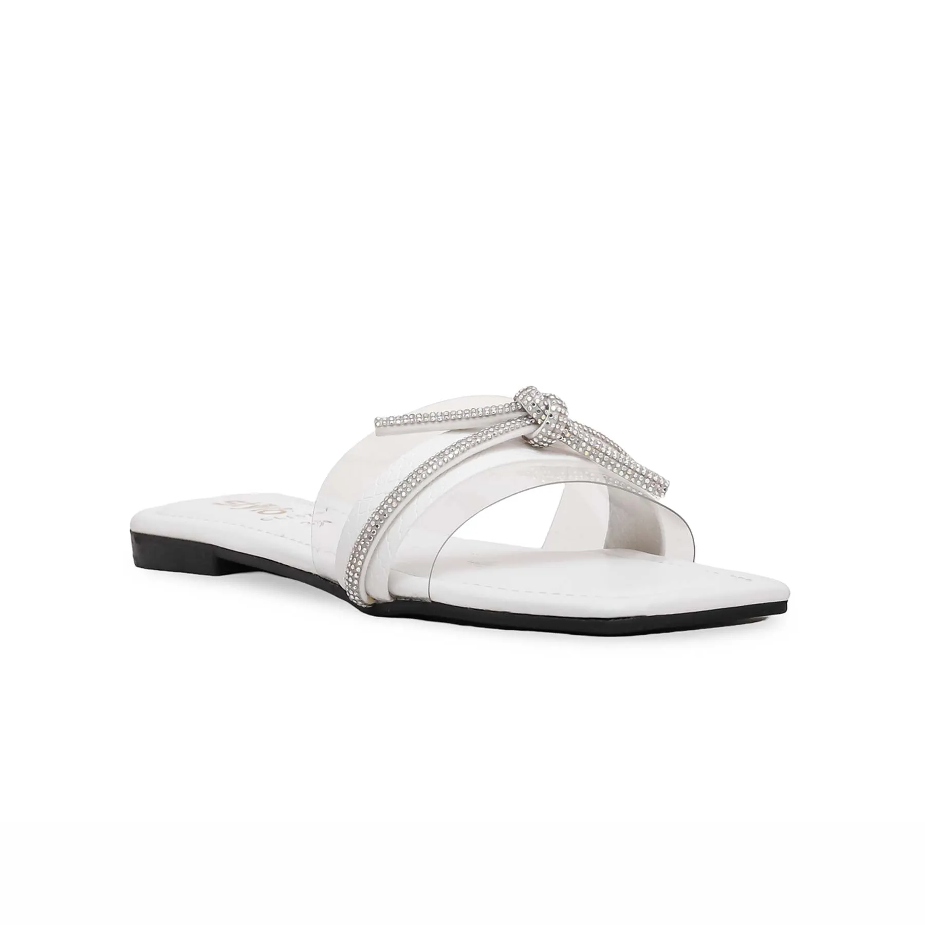 White Casual Slipper CL1574