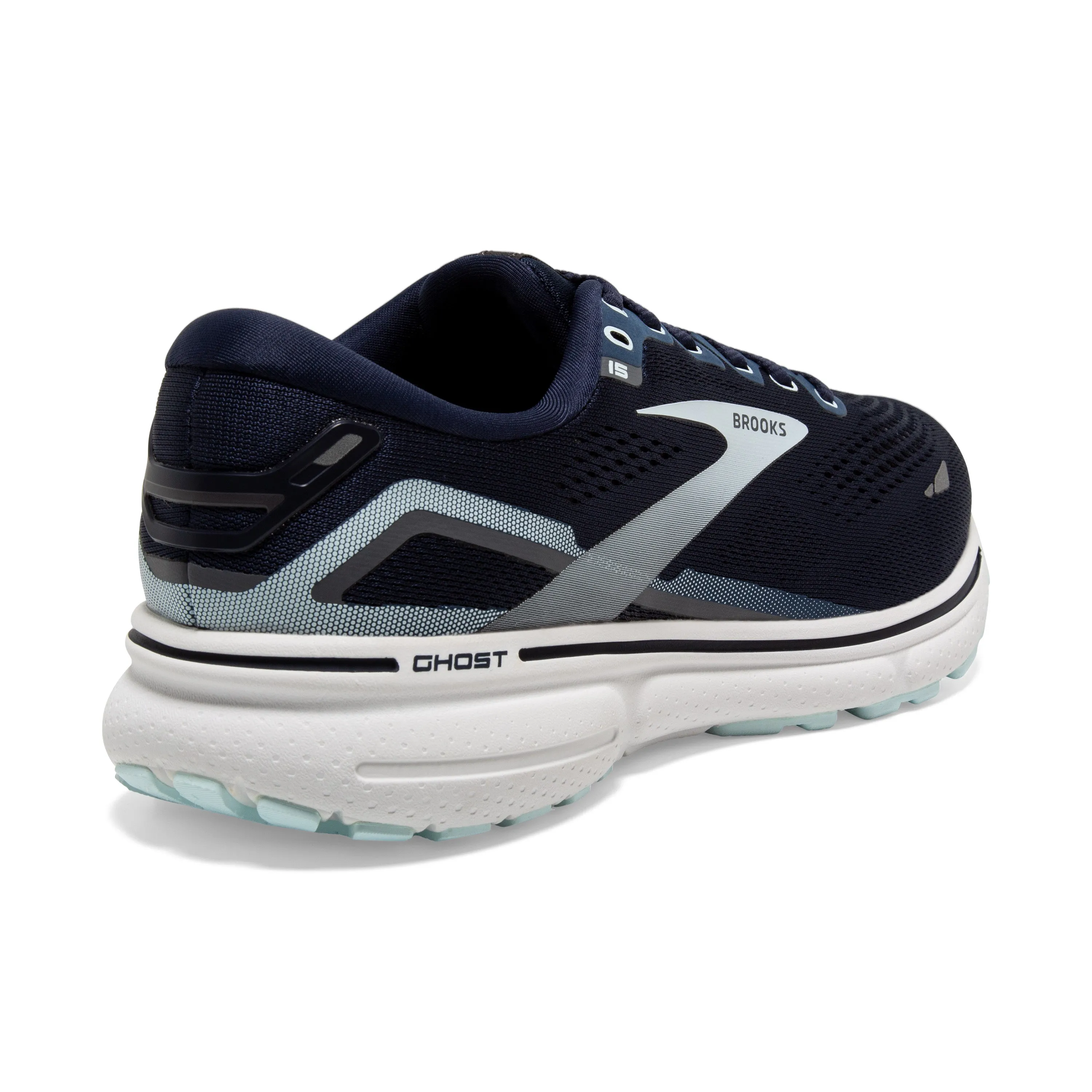 Women's Brooks Ghost 15 1203801B450 Color: Peacoat/Pearl/Salt Air