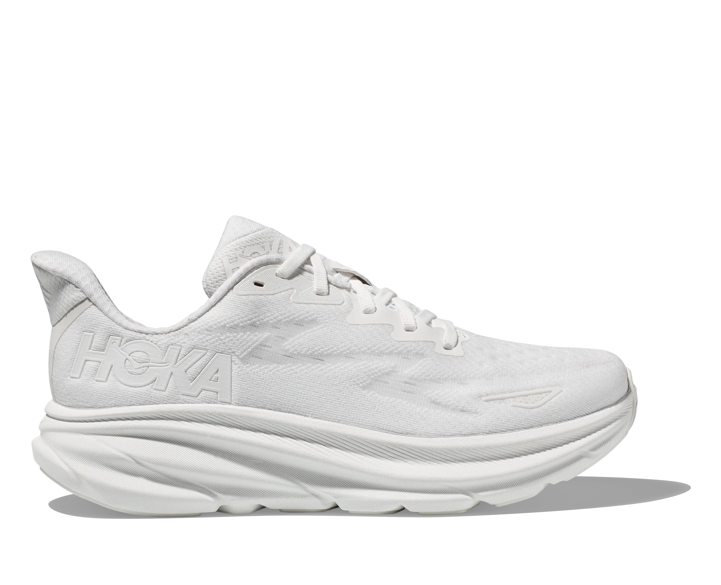 Women's Hoka Clifton 9 Color: White / White