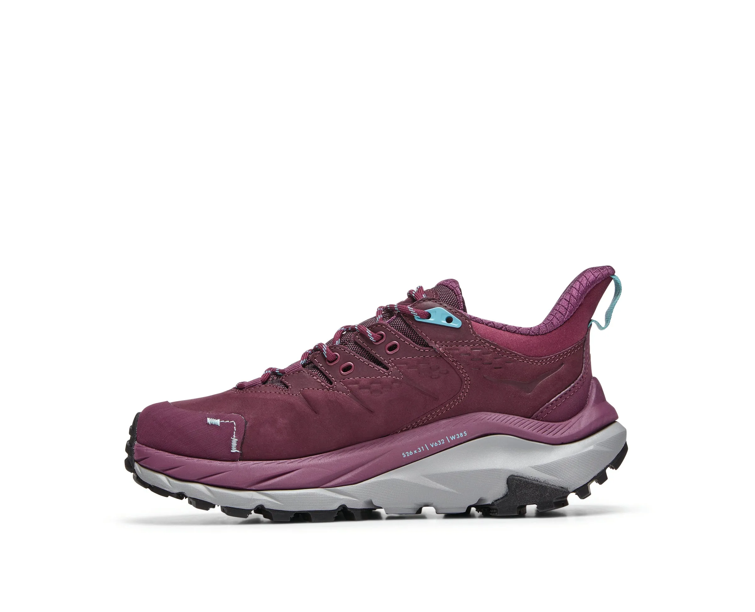 Women's Hoka Kaha 2 Low GTX Color: Grape Wine/Coastal  Shade