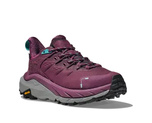 Women's Hoka Kaha 2 Low GTX Color: Grape Wine/Coastal  Shade