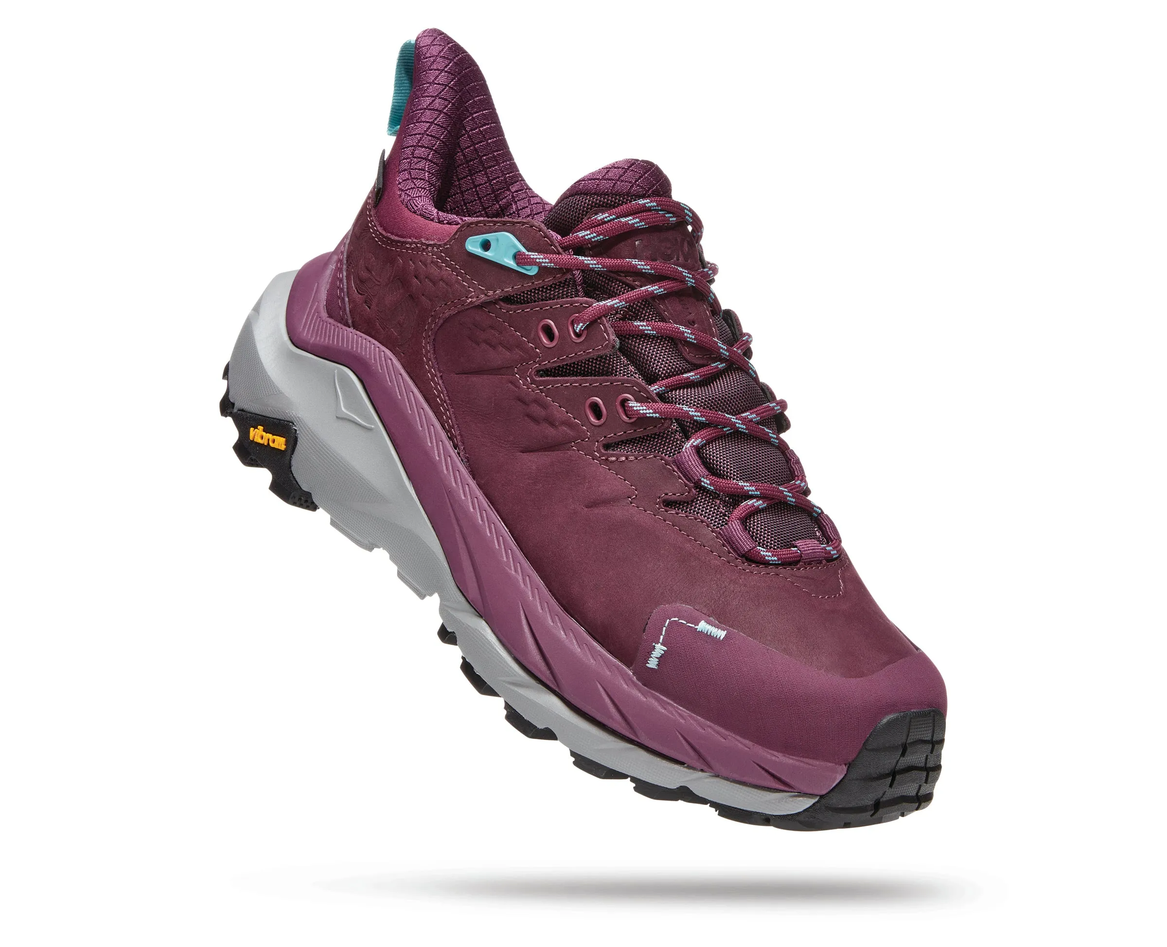 Women's Hoka Kaha 2 Low GTX Color: Grape Wine/Coastal  Shade