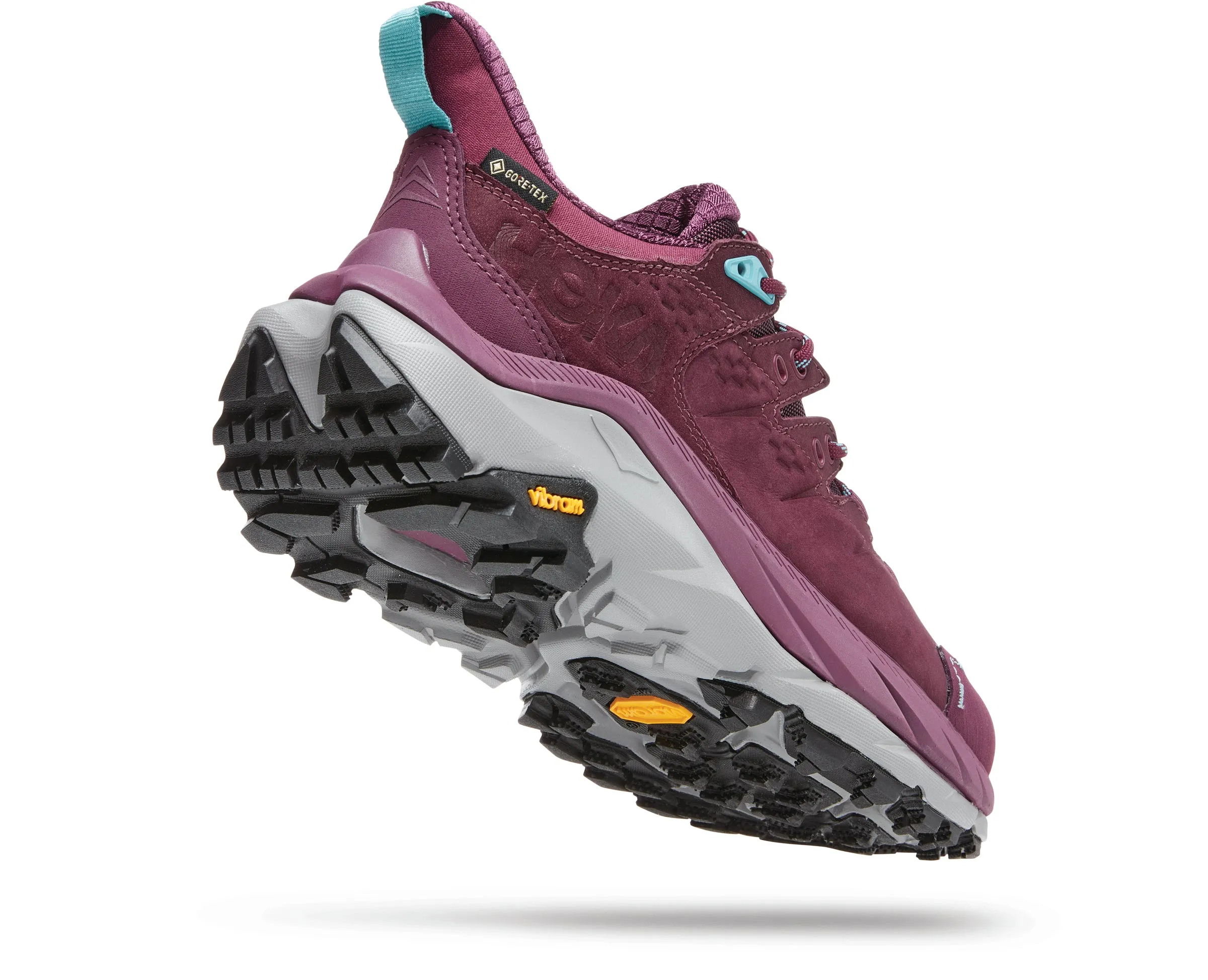 Women's Hoka Kaha 2 Low GTX Color: Grape Wine/Coastal  Shade