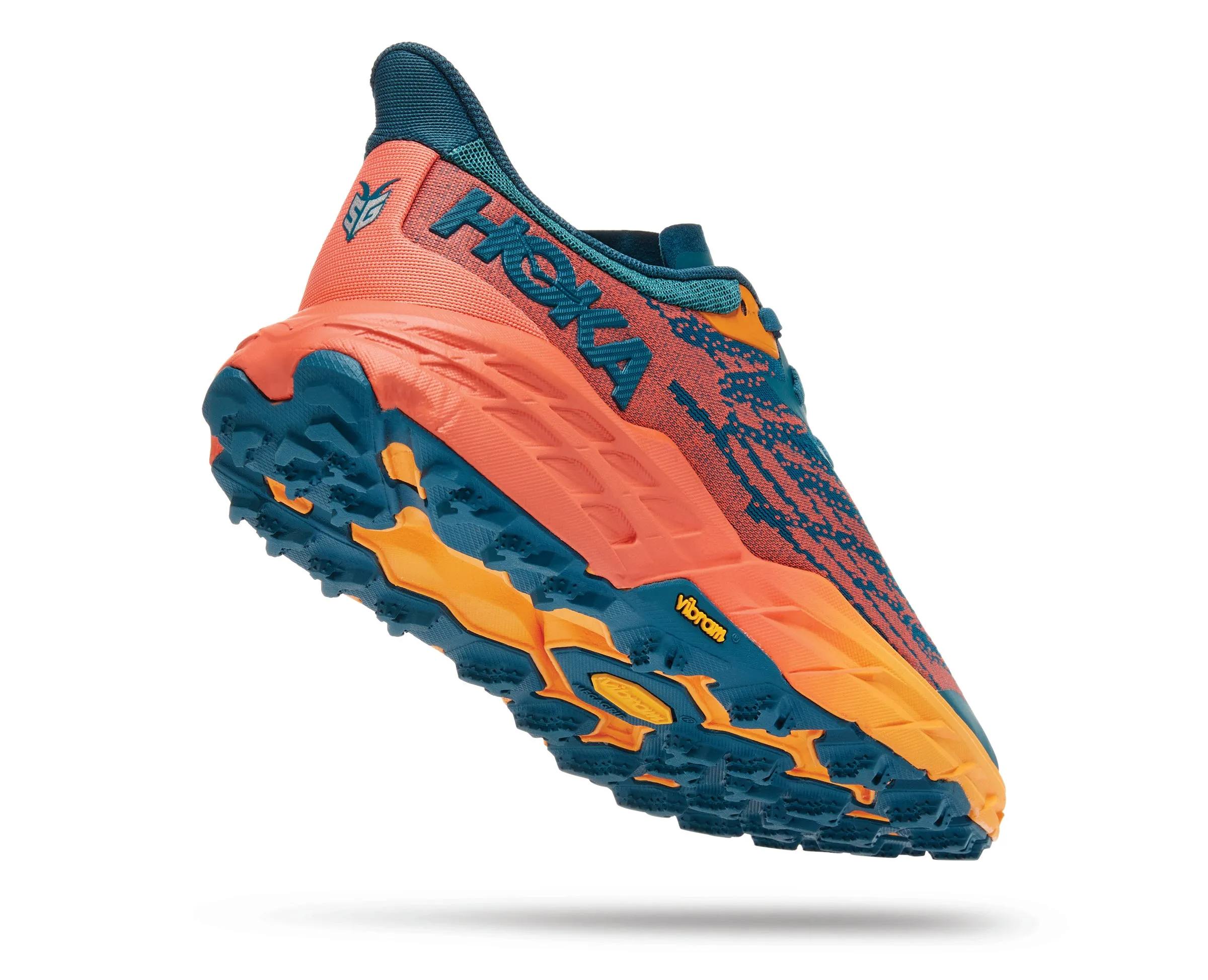 Women's Hoka One One Speedgoat 5 Color: Blue Coral / Camellia