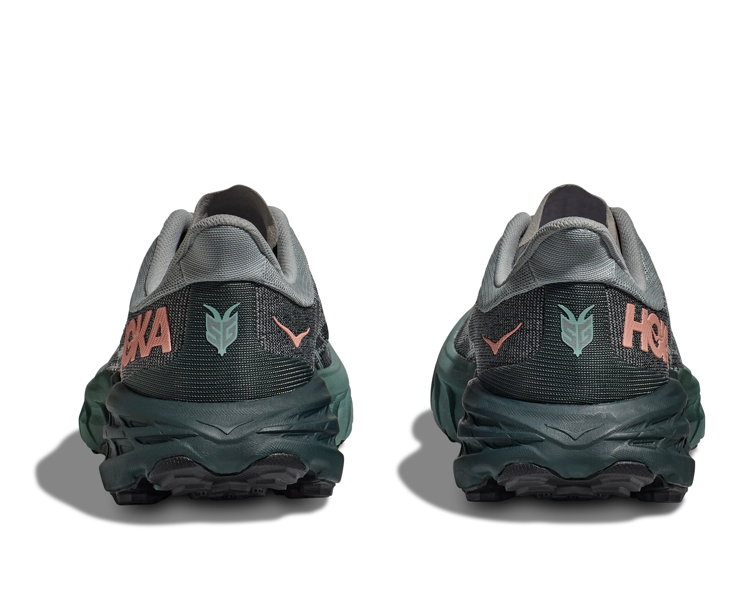 Women's Hoka Speedgoat 5 Color: Harbor Mist / Spruce