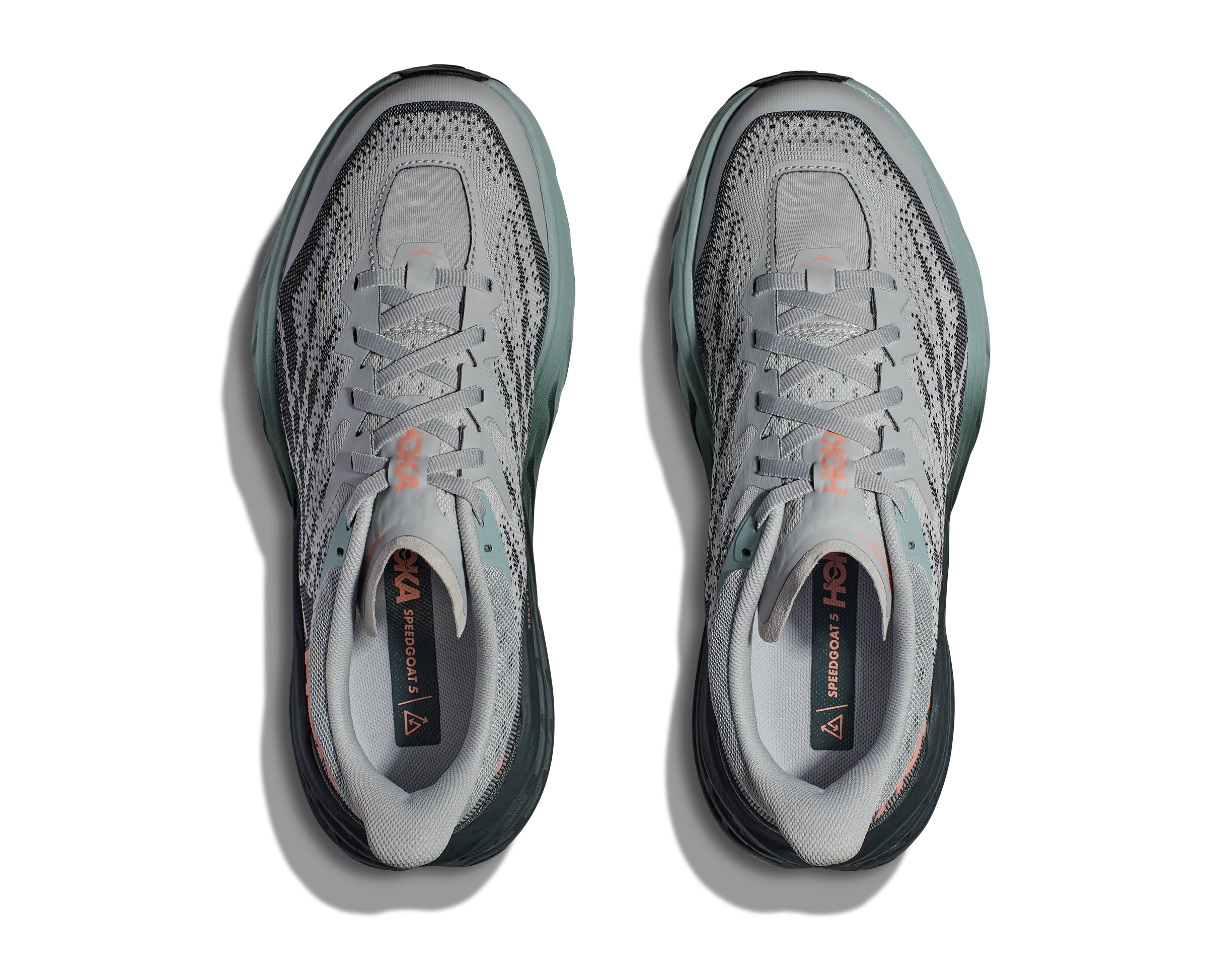 Women's Hoka Speedgoat 5 Color: Harbor Mist / Spruce